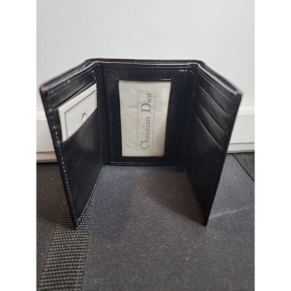 Christian Dior Vintage Black Leather Wallet - Picture 4 of 7